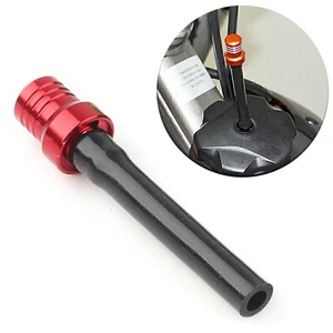 1x CNC Gas Fuel Tank Cap Valve Vent Hose Tube for ATV Dirt Bike Pit Quad Red - Picture 1 of 6