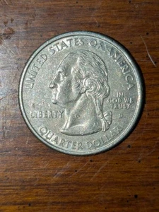 2003-D 25c Maine State Quarter Grease Filled White Grey Toned - Picture 1 of 6