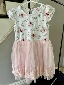 Boutique Lulurain Girls Dress Size 5T including Matching Headband - Picture 1 of 8