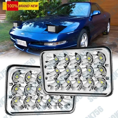 Faros LED de 4x6 pulgadas con haz sellado alto/bajo de 2 piezas para Ford Probe 1993-1997 Foto 1 de 4