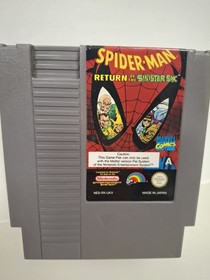 Spider-man Return Of The Sinister Six Nintendo Nes Game Cartridge Only Tested 