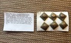 Vtg WWII British Army Officer Pip Badge: Order of Bath, Brass & Enamel
