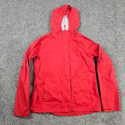 Chaqueta North Face Mujer Mediana Roja Venture 2 DryVent Con Capucha Cremallera Completa Lluvia Foto 1 de 4
