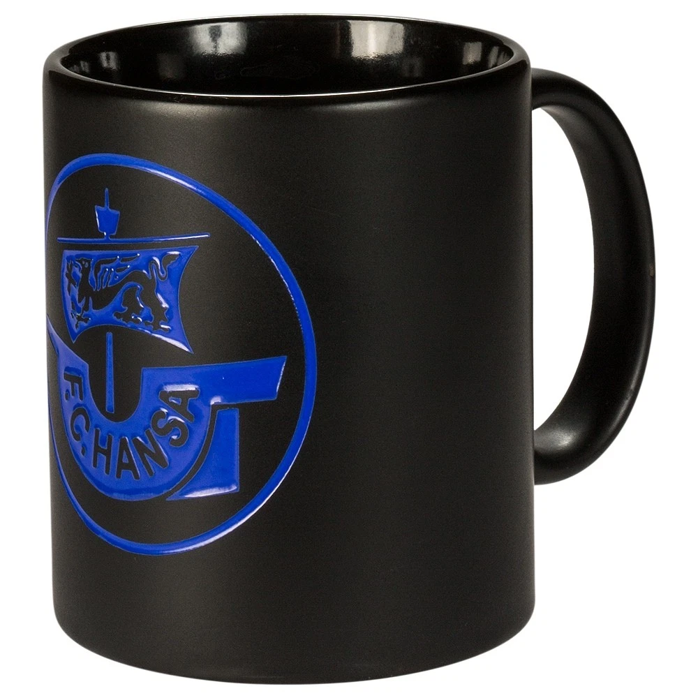 F.C. Hansa Rostock Tasse 'Mauer' – Blau-weiße Keramiktasse Mit Relief-Design | 0,3 Liter, Spülmaschinenfest