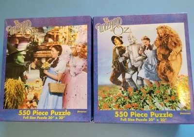 Wizard Of Oz Puzzles Lot Of 2 New In Package! 550 Pc 20x20 Pressman - Image 1 of 4