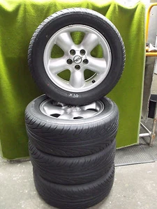 4St.Opel Omega Alu Sommer Kompletträder 225/55R16 7x16 ET39  5x110 (X30) - Bild 1 von 3