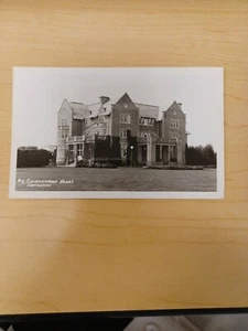 Government House Edmonton Canada Black And White Postcard - Picture 1 of 3