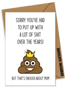Funny Father's Day / Birthday Card Rude Dad Daddy Stepdad Grandad Uncle Joke /KH - Picture 1 of 1