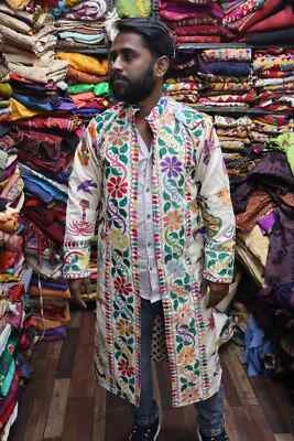 Banjara jacket,Boho Hippie,Handwork coat, upcycled multi color embroidery jacket - Image 1 of 4