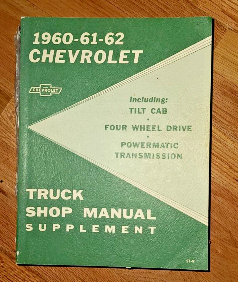 Chevrolet 1960-61-62 camioneta suplemento manual de taller Foto 1 de 1