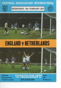England v Netherlands 1976/77 International Friendly - Picture 1 of 1