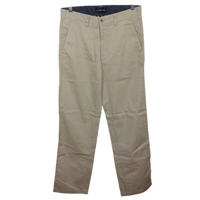 Pantalones chinos Allen Solly para hombre talla 30 Neo Fit algodón beige oficina negocios 36x30 Foto 1 de 4