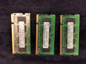 Lot of 3 Samsung M470T6554CZ3-CE6 512MB 2Rx16 Laptop RAM Memory DDR2 PC2-5300S - Picture 1 of 7