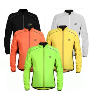 Cycling Bicycle Bike Rain Jacket Waterproof Wind Coat Windproof Riding Jacket - Picture 1 of 17