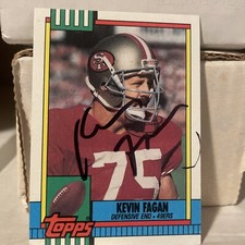 Kevin Fagan -Miami Hurricanes - San Francisco 49ers Autographed Card