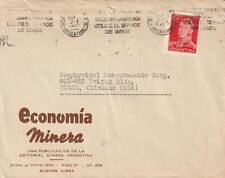 1953 ARGENTINA COMMERCIAL COVER TO U.S.A. ON COMPANY STATIONERY 1 STAMP CANCEL
