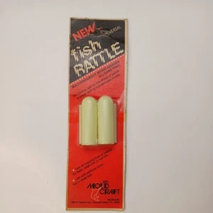 Raro NOS Vintage Confezione da 2 Sonagli Pesci in Linea Multifrequenza Glow In Dark, Esche - Foto 1 di 7