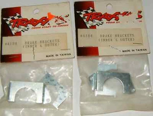(2) Traxxas Brake brackets (inner & outer) For Nitro Slash Rustler TRA4184 - Picture 1 of 2