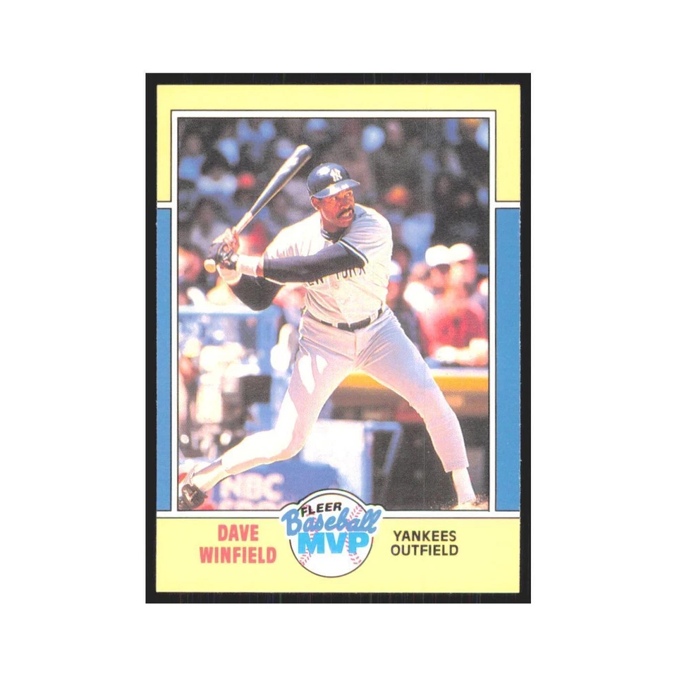 Dave Winfield 1988 Fleer Baseball MVP's #43 New York Yankees Baseball Card NM - Image 1 of 3