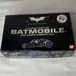 Bandai 1/35 The Dark Knight Ver. Batmobile Tumbler Model Kit OPEN COMPLETE