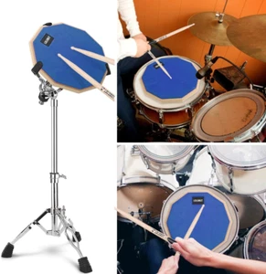 12 Inch Silent Drum Pad, Dumb Drum Beginner Rubber Practice Pad, with 5A Drum... - Picture 1 of 7