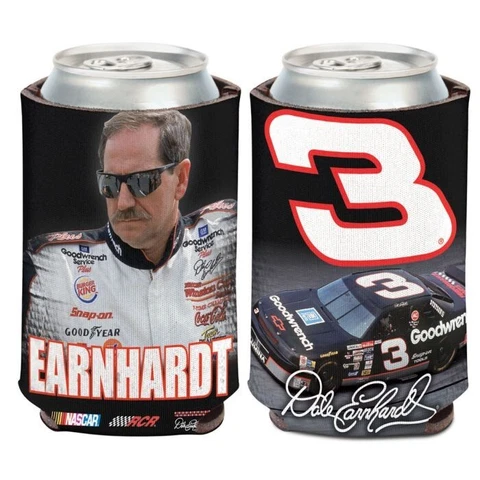 DALE EARNHARDT SR. 2 SIDED SOFT FOAM CAN BOTTLE COOZIE COOLER HOLDER KOOZIE Cover