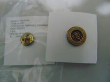 MILITARY INSIGNIA LAPEL BUTTON HONORABLE DISCHARGE NAVAL RESERVE ABOUT 3/4 ROUND