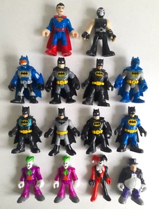 Bundle 14 DC Super Friends Imaginext BATMAN JOKER PENGUIN BANE SUPERMAN Figures - Picture 1 of 15