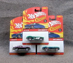 Hot Wheels Classics Series 1958 1963 1965 Corvette Three Car Set - Picture 1 of 7