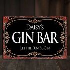 PERSONALISED Gin Bar Name Plaque, Tin Plaque, Tin Sign, Door Sign, Gin Lovers