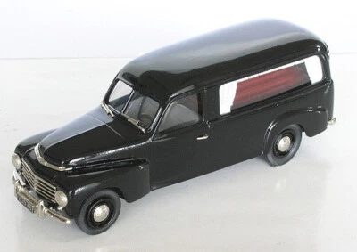 wonderful whitemetal-modelcar 1/43 VOLVO PV445 LWB  HEARSE 1957 - black - Image 1 of 2