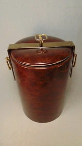 VINTAGE GEORGES BRIARD VINYL ICE BUCKET MADE IN U.S.A. VERY NICE!! - Picture 1 of 7