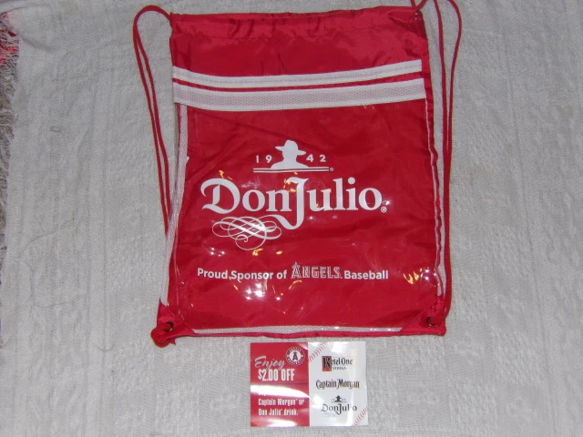 MLB LA LOS ANGELES ANGELS OF ANAHEIM & DON JULIO STRING CINCH BACKPACK SGA NEW  - Image 1 of 1