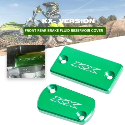 Front Rear Brake Fluid Reservoir Cover for KAWASAKI KX450F KX250F KX125 KX 250 - image 1 of 4