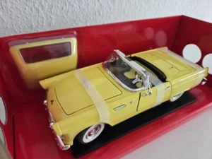 1/18 Yat Ming/Road Firma Ford Thunderbird 1955 Cabrio Giallo 92068 - Foto 1 di 3