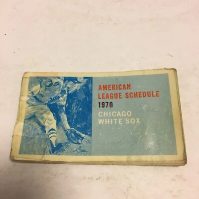 1970 Chicago White Sox Baseball Schedule - American League - Vintage - 4" x 2" - Image 1 of 3