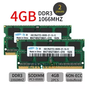 8GB 2x 4GB DDR3 SODIMM Memory For iMac Late 2009 21.5" & 27" MB950LL/A MB952LL/A - Picture 1 of 8