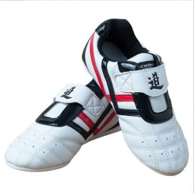 White Kids Mens Tae Kwon Do Shoes Martial Arts Trainers Karate Training Athletic - Image 1 of 4