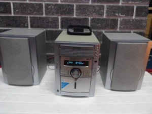 Sharp Micro Component System 5 CD Changer Radio Cassette & Speakers - Picture 1 of 11