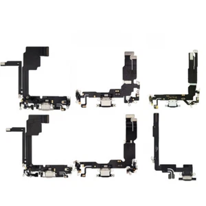 For Apple iPhone 15 16 Pro Max Plus Audio Jack Mic Charging Port Dock Flex Cable - Picture 1 of 25