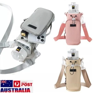 Water Bottle Carrier Bag Crossbody Water Bottle Holder Water Bottle Sling Bag AU - Picture 1 of 16