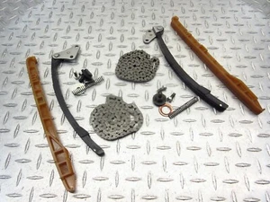 2002 01-05 Kawasaki Vulcan 800 VN800 OEM Cam Timing Chains Tensioners Guides Lot - Picture 1 of 9