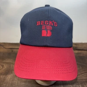 Becks Hat Mens Blue Snapback Trucker Cap Snapback Size USA Feed Farm Seed - Picture 1 of 9