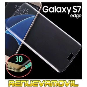Cristal Templado Curvo Protector De Pantalla Samsung Galaxy S7 Edge Transparente - Imagen 1 de 12