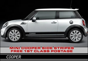 BMW Mini rayas laterales estilo John Cooper, funciona S, vinilo premium gráfico JCW - Imagen 1 de 1