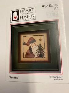 Wee Santa '99 - Heart In Hand Needleart Cross Stitch Pattern - Picture 1 of 1