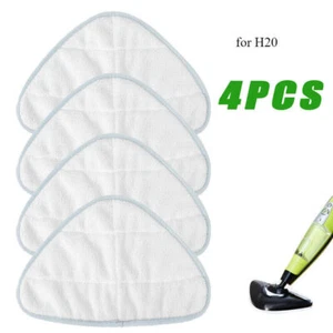 4x Microfibre Steam Mop Pads for H20 HD Steam Cleaner H2O Lite Steam Replacement - Picture 1 of 7