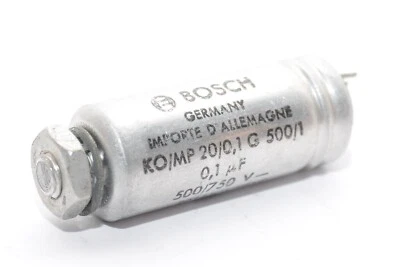 Condensador MP PIO vintage de Bosch KO/MP20/0,1 para Klangfilm, 2 μF / 500/750 V- Foto 1 de 4