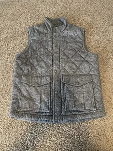 Banana Republic Chaleco Acolchado Para Hombre Gris Bolsillos Medianos Prendas Exteriores Cremalleras Exterior - Imagen 1 de 8