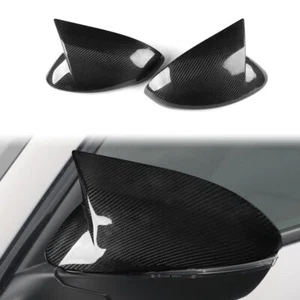 Complemento de fibra de carbono real con borde de espejo retrovisor lateral para Alfa Romeo Stelvio - Imagen 1 de 6